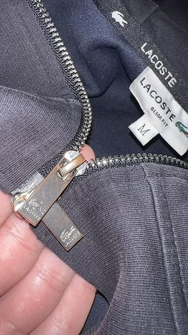 nike tech flecce: Худи/куртка на молнии Lacoste, размер M (Slim Fit). - Цвет: черный. - — 5