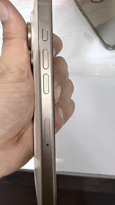 Техника и электроника: IPhone 16 Pro, Б/у, 256 ГБ, Desert Titanium, Защитное стекло, Коробка, 90 % — 2