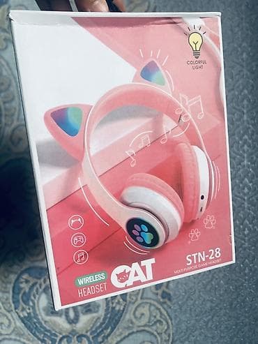 hyper x: Беспроводные наушники CAT STN‑28 с ушками и подсветкой - Тип — 9
