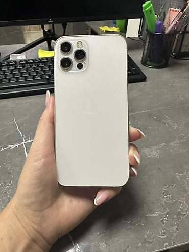 touch id: IPhone 12 Pro, Б/у, 256 ГБ, Белый, 76 % — 1