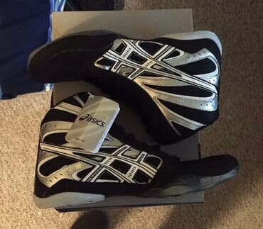 Ботинки: Мужские кроссовки, 45, Asics, Б/у, цвет - Белый, Бесплатная доставка, Платная доставка — 7