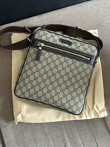 для школы: Классическая сумка, Gucci, Материал: Комбинированный материал, Регулируемый ремень, Унисекс, Новый — 1