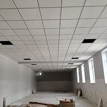 пластик потолочный: Подвесной потолок из модульных плит 600×600 мм - Система ячеистых — 1