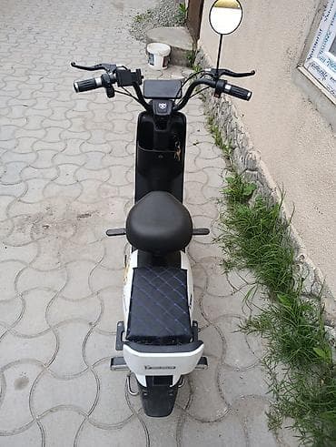 элэктро: Электроскутер (городской мини-скутер) белого цвета Характеристики и — 4