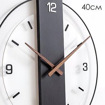 Часы для дома: Настенные часы, диаметр 40 см. Современный минималистичный дизайн — 1