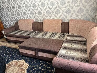 диваны угловые фото и цены: Угловой диван, C подушками, Трехместный — 5