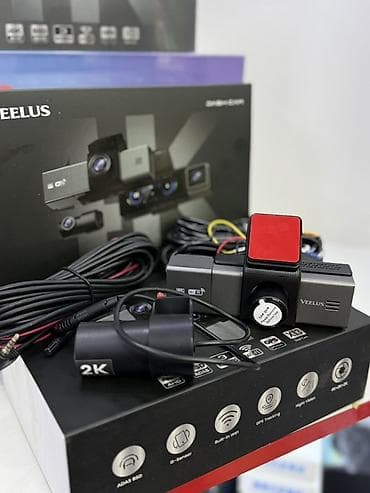 Видеорегистратор VEELUS (Dash Cam) с выносной задней камерой - Запись
