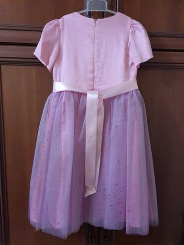 платье дордой: Детское платье, цвет - Розовый, Новый — 2