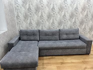 Угловые диваны: Угловой диван, C подушками, Трехместный — 1