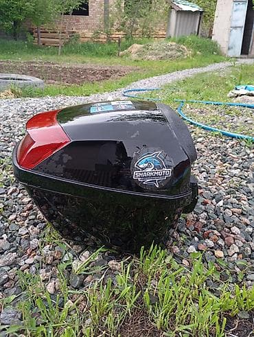 ролики и самокат: Мотошлем AXOR (полноразмерный, интеграл), цвет — глянцевый черный — 5