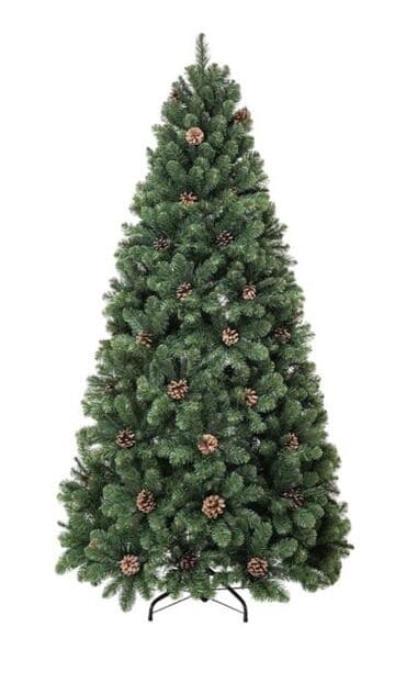 Искусственная новогодняя ёлка 150/180см с декором шишками. 120см -