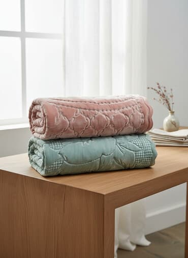 шкаф для постельных принадлежностей: Плед, Все сезоны, Плюшевый — 1