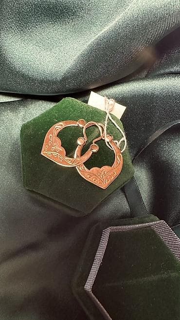 Тоо балдак💝 кичинеси. Серьги-кольца с восточным узором - Материал