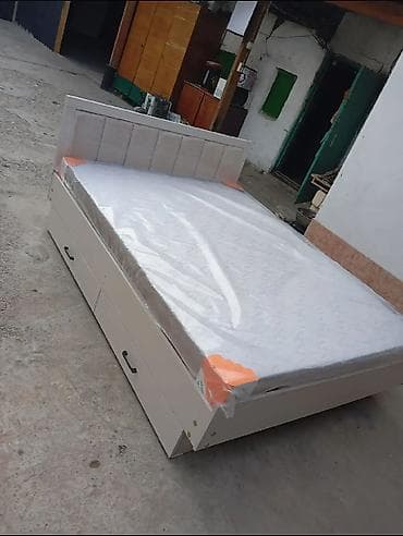 Односпальная кровать, Новый, С матрасом, длина - 200 см