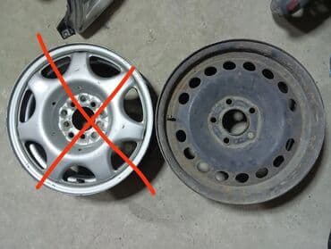 продаю титан диск на ниву: Железные Диски R 15 Комплект, отверстий - 5, Б/у — 1