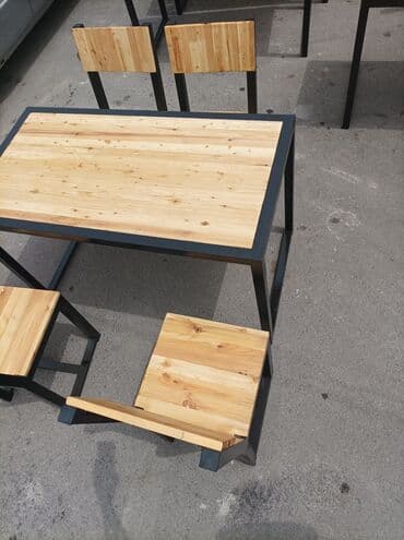 современные столы и стулья для кухни: Кухонный стол и стул — 12