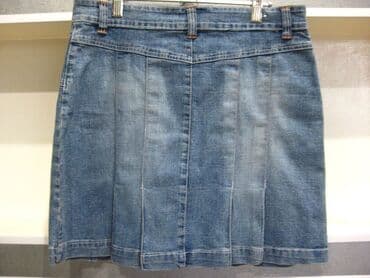 джинсы подростковые: Юбка, Модель юбки: Теннисная, Мини, Джинс, По талии — 10