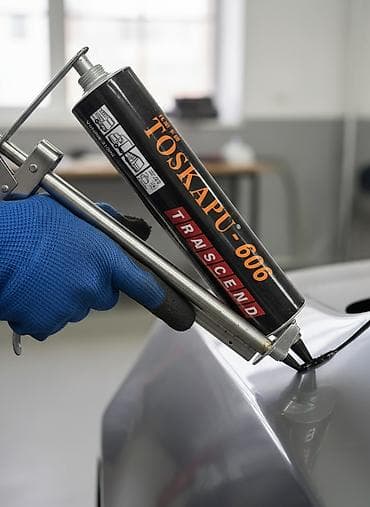 Чёрный полиуретановый герметик TOSKAPU-606 в тубах объёмом 310 мл