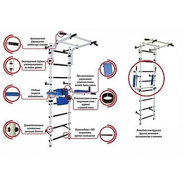 отжим: Домашний спортивный комплекс «шведская стенка» с турником и откидными — 3