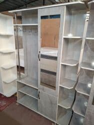 тумбу под зеркало: Гарнитур для прихожей, Новый, Зеркало, ДСП, Бесплатная доставка, цвет - Бежевый — 23