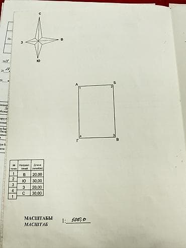 сдаю арча бешик: 6000 соток, Для строительства, Красная книга, Тех паспорт, Договор купли-продажи — 4