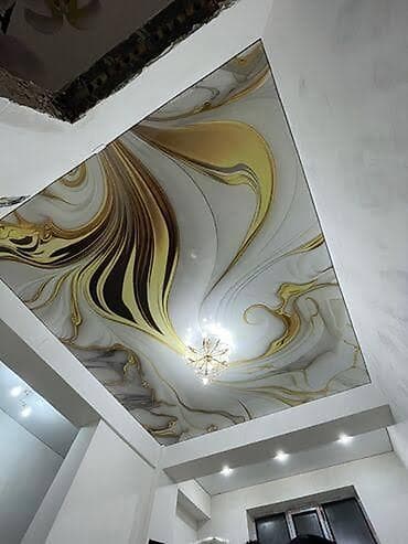 Натяжной потолок: Натяжной потолок 3D потолки, Глянцевое, Матовое Демонтаж, Монтаж, Бесплатная консультация — 7