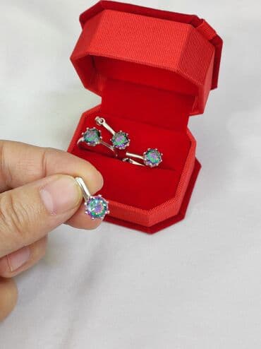 свадебные платья от производителя: Набор украшений, Проба 925, Женские, Новый — 3