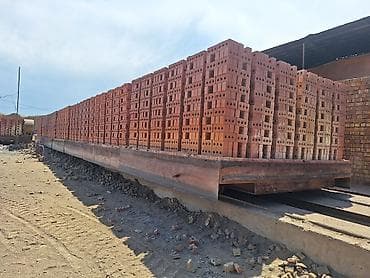 Кирпич, строительные блоки: Пустотелый, дырчатый, Жженый кирпич, Полублок, 250×120×90 — 4