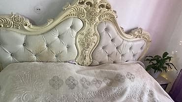 Спальный гарнитур, Двуспальная кровать, цвет - Бежевый