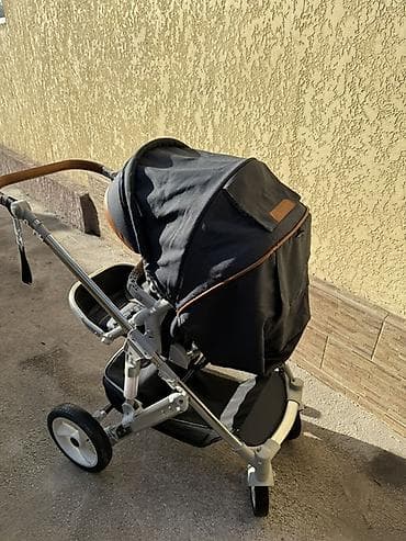 Детская прогулочная коляска с перекидной ручкой. 3в1 Люлька Автокресло