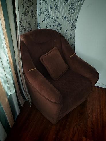 Комплект мягкой мебели: диван и кресло - Материал обивки: мягкий — 4