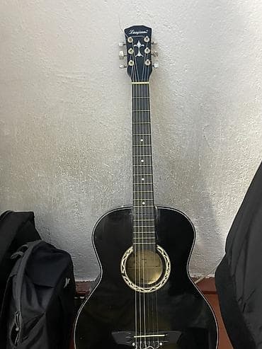 гитары ямаха: Классическая гитара Lanyian, корпус формата фолк/парлор, цвет — черный — 3