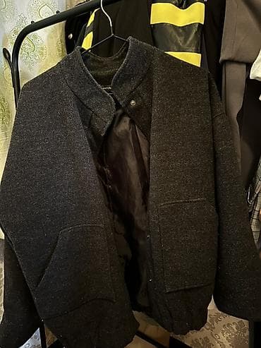 Бомбер, Осень-весна, Китай, Шерсть, Оверсайз, M