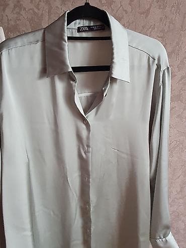 Жеке буюмдар: Блузка ZARA оригинал, размер M материал сатин. Состояние отличное пару — 2