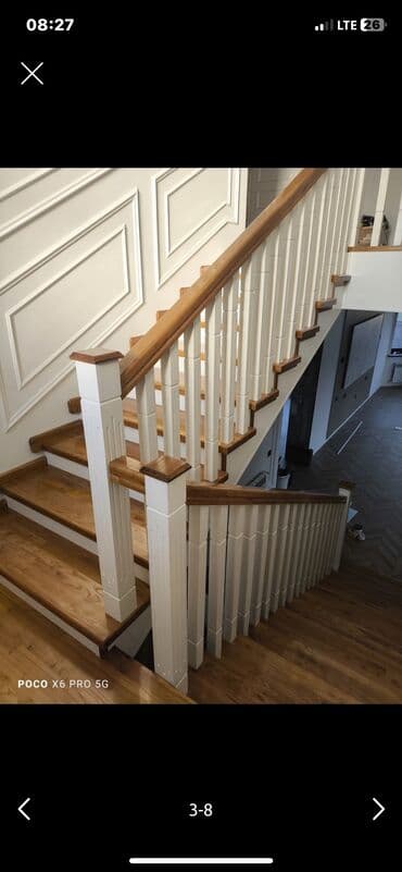 купить ковры бу: Деревянная лестница Для дома, Бесплатная доставка, Вид дерева: Лиственница, Стиль: Лофт — 9