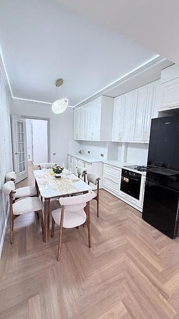 Квартиры: 3 комнаты, 104 м², Асанбай мкр 9 этаж, Дизайнерский ремонт — 8
