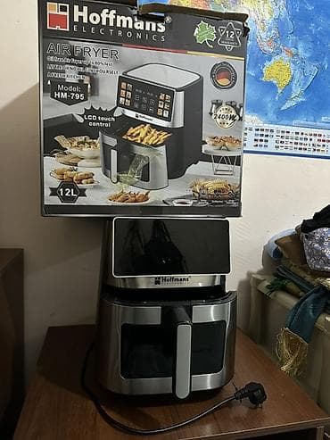 air fryer: Аэрогриль (аэрофритюрница) Hoffmans Electronics HM-795 - Объем: 12 л — 4