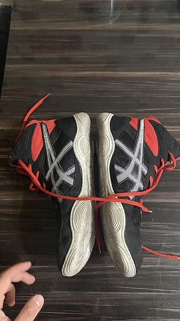 ecco 42: Мужские кроссовки, 42, Asics, Б/у, цвет - Черный, Самовывоз — 7