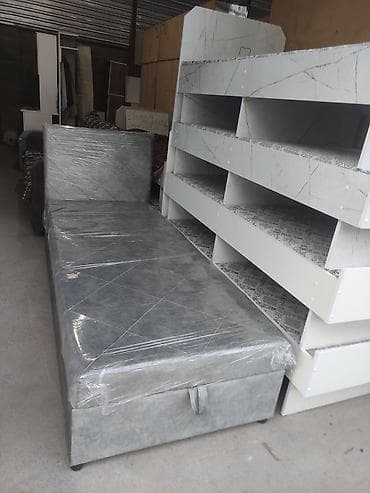комоды токмок: Бир кишилик керебет, Жаңы, Жумшак башы менен, узуну - 205 см — 5