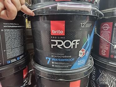 ведра из под краски: Краска акриловая влагостойкая Brite Pro Line PROFF, интерьерная — 2