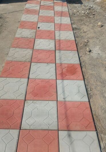 брусчатка бишкек дом брусчатки'' тротуарная плитка бордюры бишкек: Плитка тротуарная размеры серая цветная размеры 30*30.см 33*33.см — 7