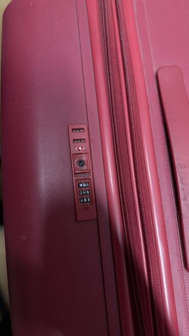 Чемоданы: Чемодан, Б/у, Материал: Полиэстер, Большой (более 70 л), Кодовый замок, На колесах, С выдвижной ручкой — 5