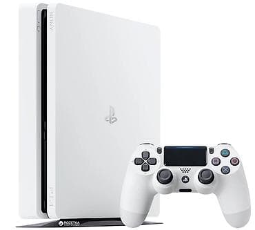 Игровая консоль Sony PlayStation 4 Slim (белая) + комплект игр