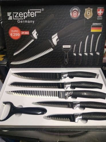 нож кухонный: Набор кухонных ножей Zepter 6шт. Ножи нержавейка. Кухонный нож набор — 2