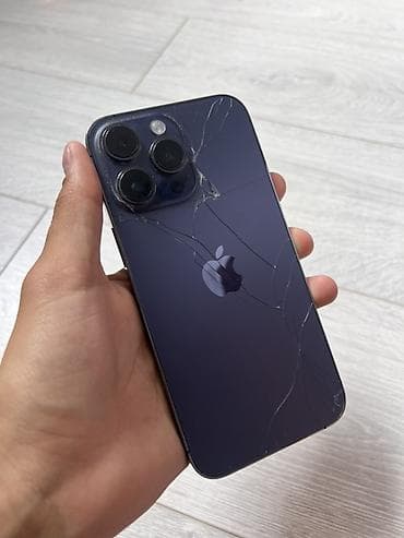 aphone 14: IPhone 14 Pro Max, Б/у, 128 ГБ, Deep Purple, 85 % — 2