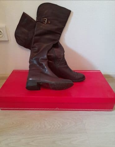 обувь для охоты: Сапоги, 36, AURA SHOES, Б/у, цвет - Коричневый, Самовывоз — 2