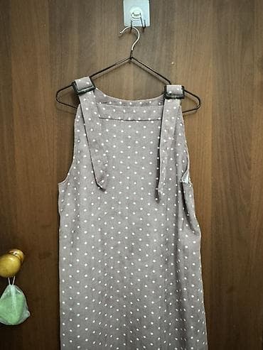 линзы на глаза: Сарафан в горошек - Фасон: прямой сарафан миди с широкими лямками на — 3