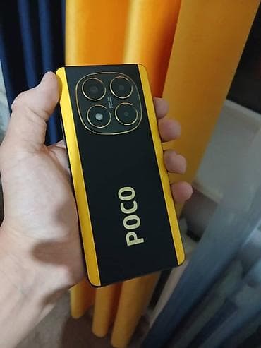 Мобильные телефоны и аксессуары: Poco X7, Б/у, 256 ГБ, цвет - Желтый, 2 SIM — 2