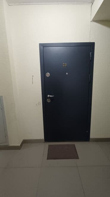 металический двер: Двери для домов и квартир, Металлическая, Одностворчатая, цвет - Серый — 1