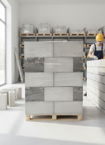 стеклянные блоки: Газоблок, Автоклавсыз, 600x300x200, D600 — 1